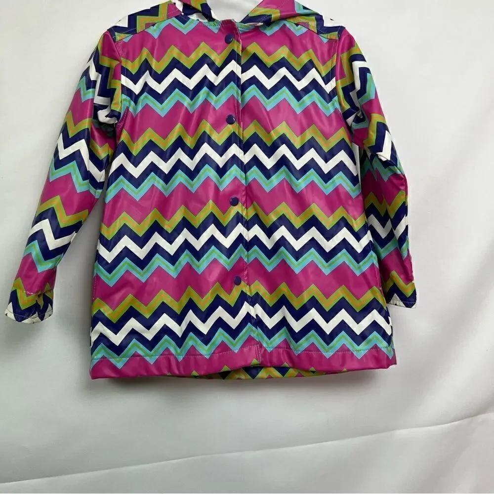 Hartstrings Purple and pink lined raincoat with hood